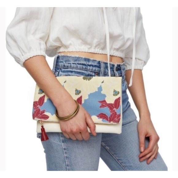 Anthropologie Handbags - Anthropologie Rachel Pally Bloom Reversible‎ Clutch